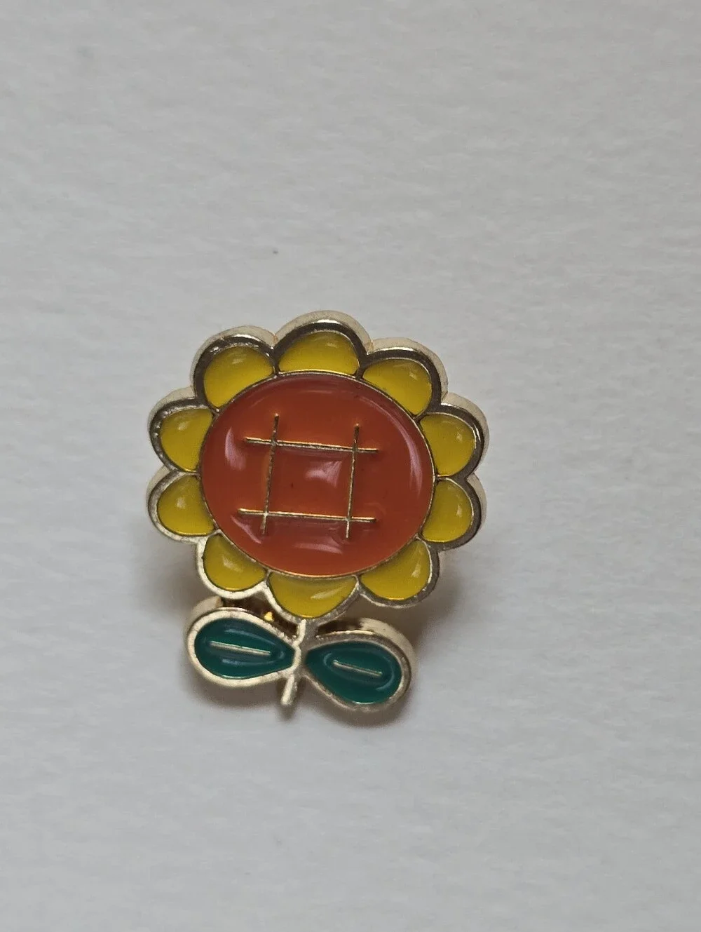 Sunny Enamel Flower Pin